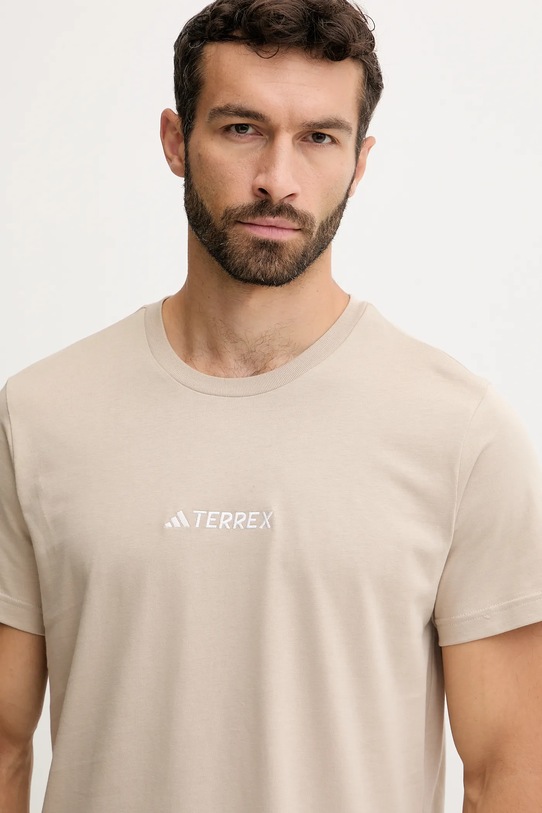 Odzież adidas TERREX t-shirt sportowy JM6400 beżowy