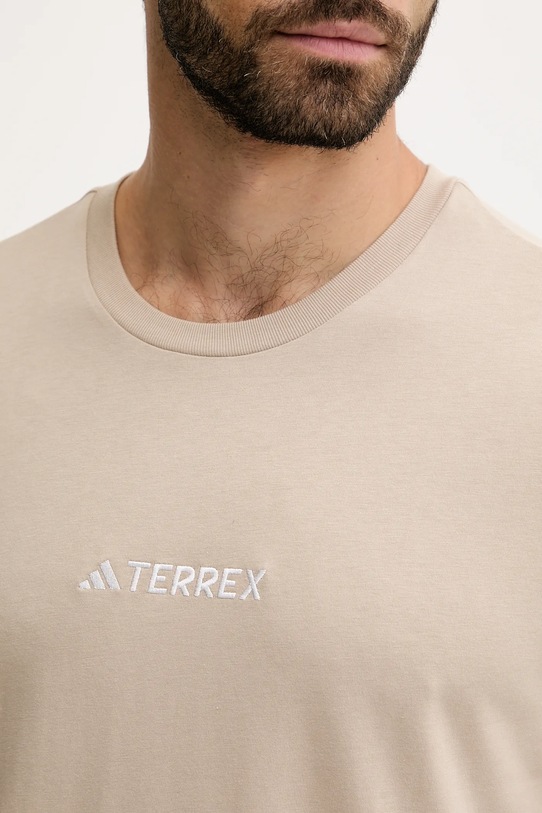 adidas TERREX t-shirt sportowy beżowy JM6400