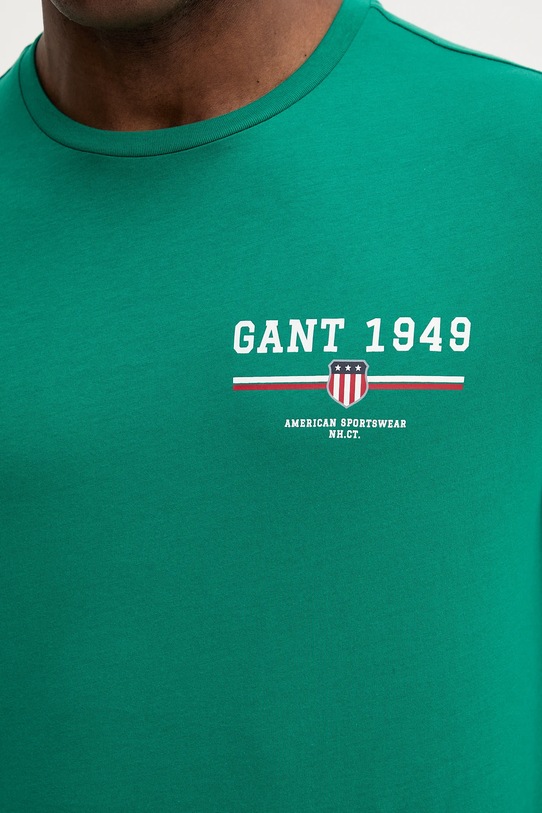 Gant t-shirt bawełniany 2067044 zielony