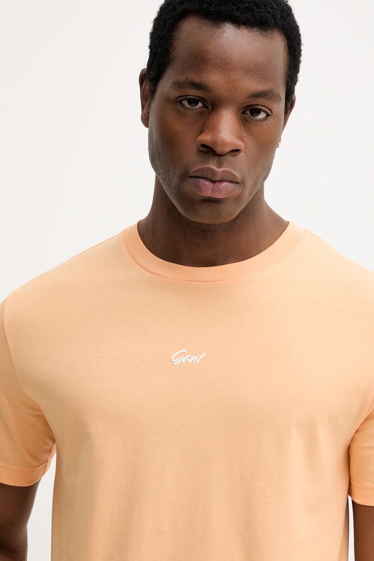 Îmbrăcăminte Gant tricou din bumbac 2003343 portocaliu
