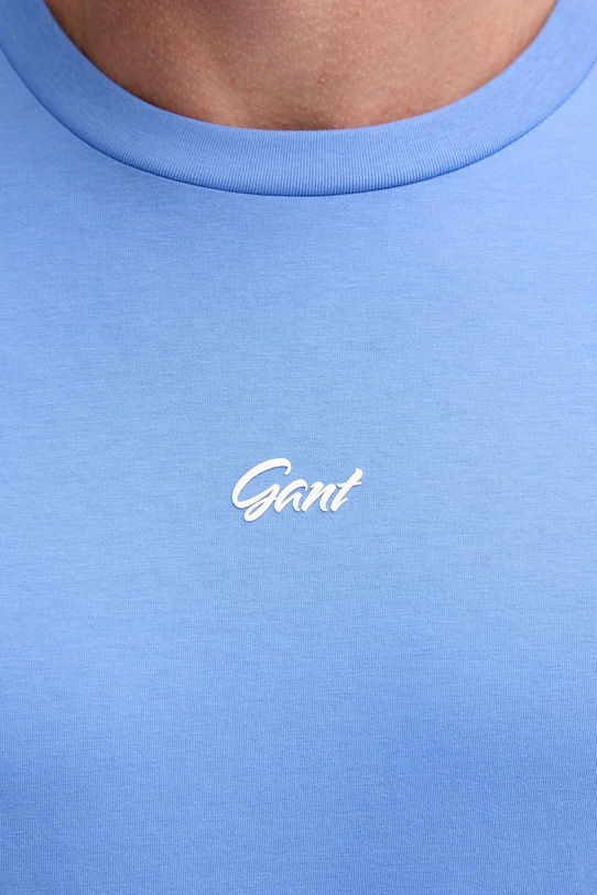 Gant t-shirt bawełniany 2003343 niebieski