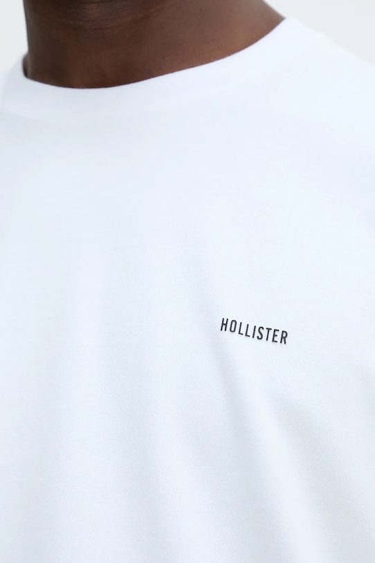 Hollister Co. tricou KI323.5499.100 alb