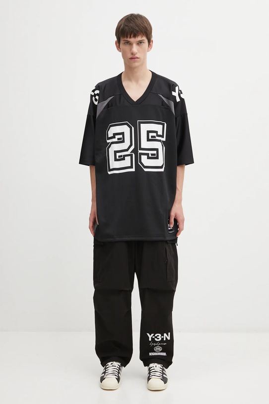 Μπλουζάκι Y-3 x Neighborhood Football Jersey JW6997 μαύρο