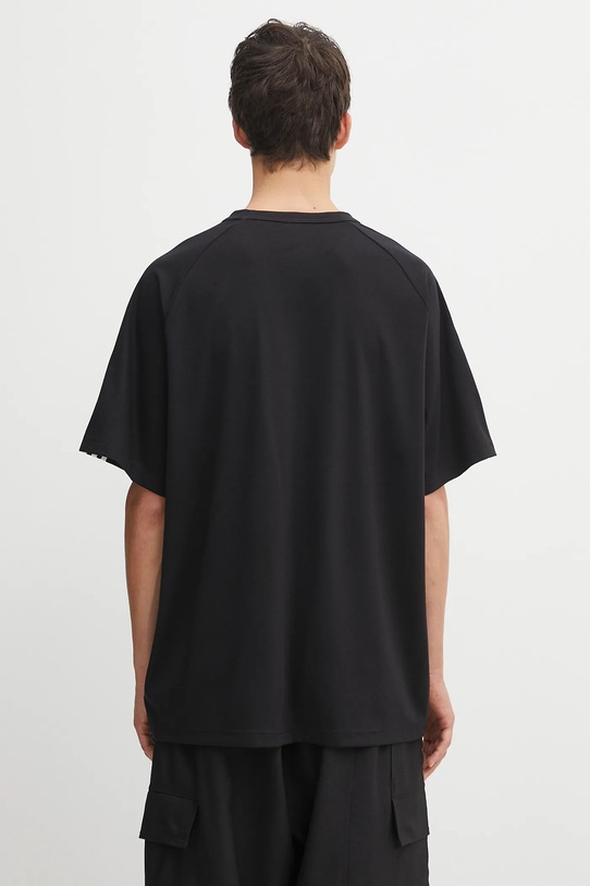 Odzież Y-3 t-shirt z wełną 3-Stripes JW7352 czarny
