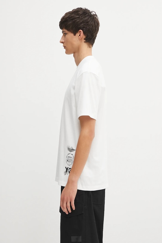 Y-3 t-shirt in cotone Graphic Short Sleeve JX4744 bianco AW25