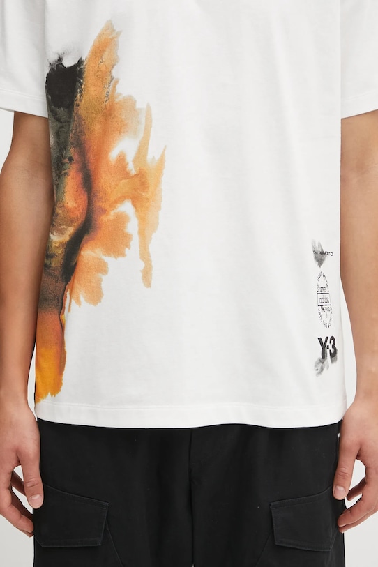 Y-3 t-shirt in cotone Graphic Short Sleeve bianco JX4744