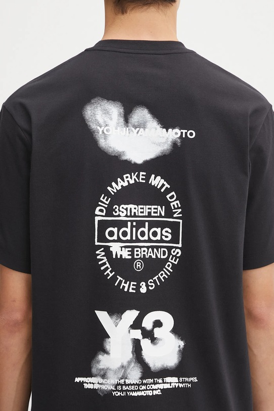 Y-3 cotton t-shirt Graphic Short Sleeve black JX4745