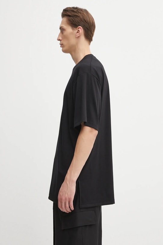 Y-3 maglieta con aggiunta di lana Premium Short Sleeve JX7279 nero AW25