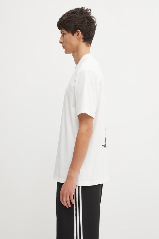 Y-3 t-shirt bawełniany Graphic Short Sleeve JZ0712 biały AW25