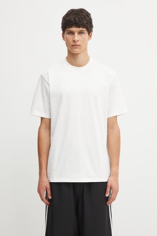 Odzież Y-3 t-shirt bawełniany Graphic Short Sleeve JZ0712 biały