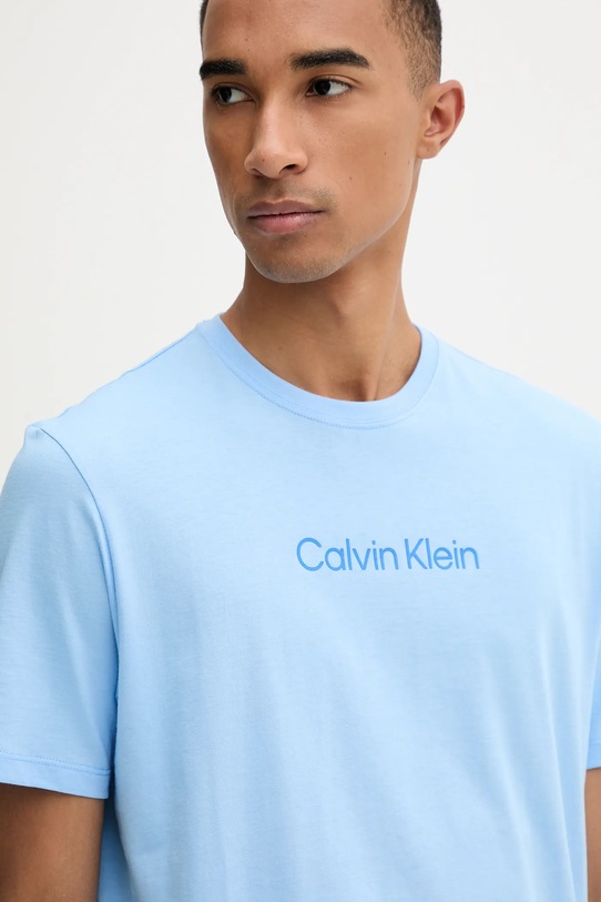 Pamučna majica Calvin Klein plava LV04LD230G