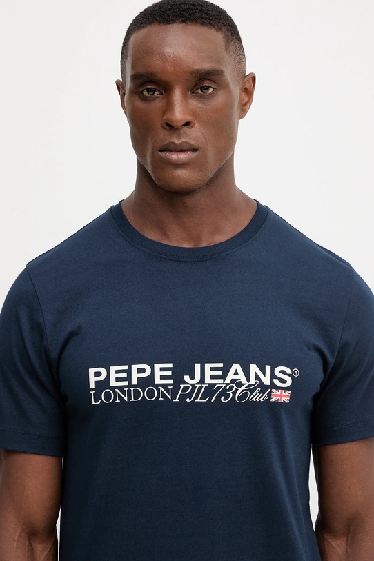 Pepe Jeans t-shirt bawełniany granatowy PM5010104