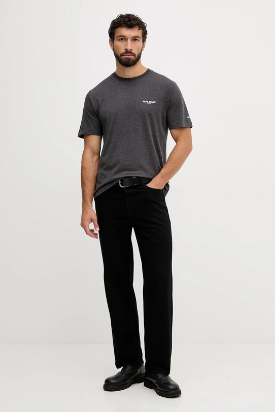 Bavlněné tričko Pepe Jeans PM5010090 šedá AW25