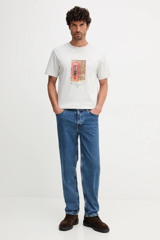 Хлопковая футболка Pepe Jeans PM5010102 серый AW25