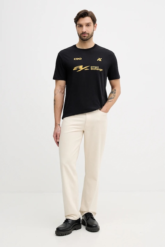 Хлопковая футболка Armani Exchange XM001404.AF16432 чёрный AW25