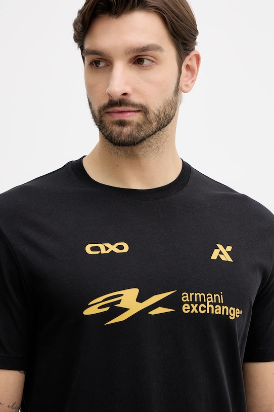 Хлопковая футболка Armani Exchange чёрный XM001404.AF16432