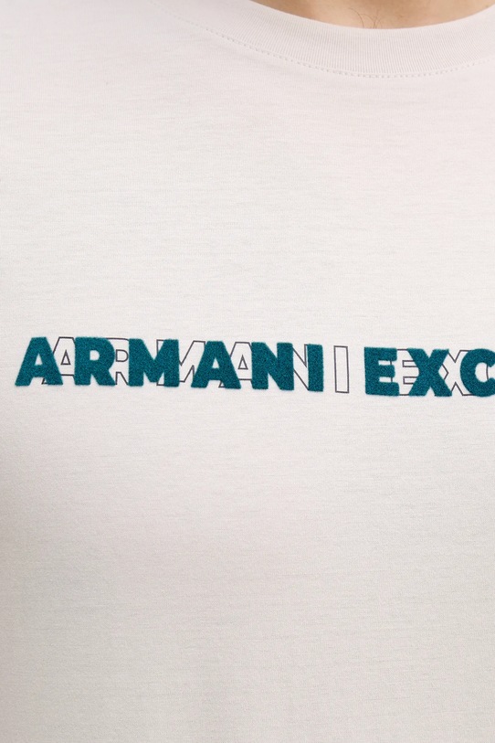 Armani Exchange t-shirt bawełniany XM001458.AF10364 beżowy