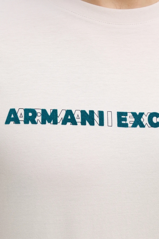 Armani Exchange t-shirt bawełniany XM001458.AF10364 beżowy