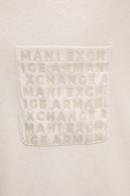 Armani Exchange t-shirt bawełniany XM001459.AF10362 beżowy