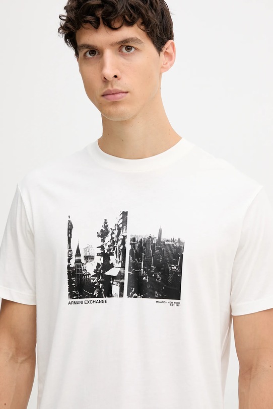 Armani Exchange t-shirt bawełniany biały XM001461.AF10358