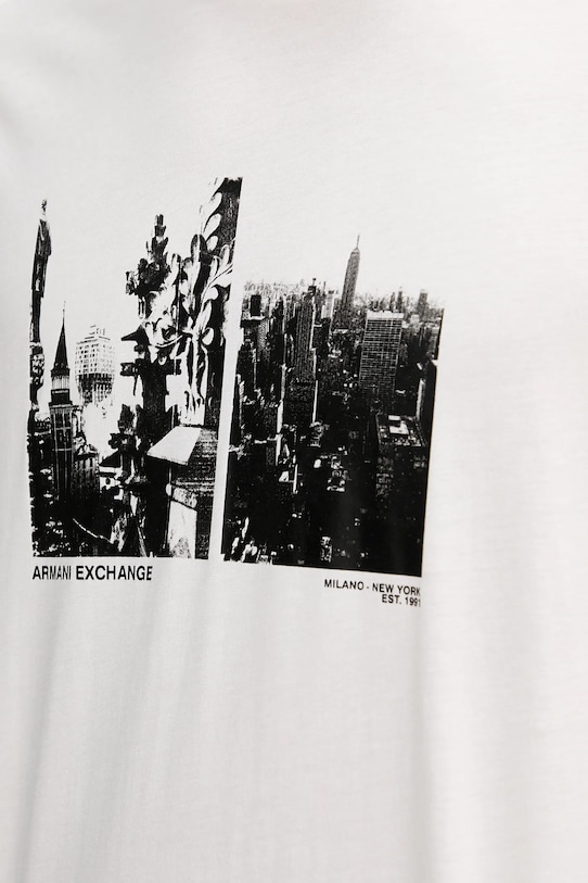 Armani Exchange t-shirt bawełniany XM001461.AF10358 biały