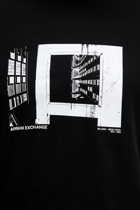 Armani Exchange t-shirt bawełniany XM001461.AF10358 czarny