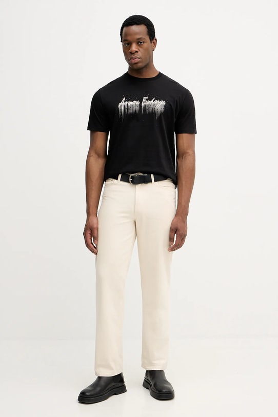 Бавовняна футболка Armani Exchange XM001462.AF10364 чорний AW25