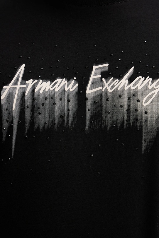 Бавовняна футболка Armani Exchange XM001462.AF10364 чорний