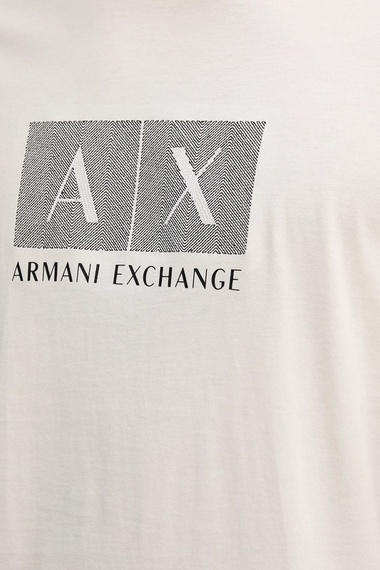 Armani Exchange t-shirt bawełniany XM001463.AF10356 beżowy