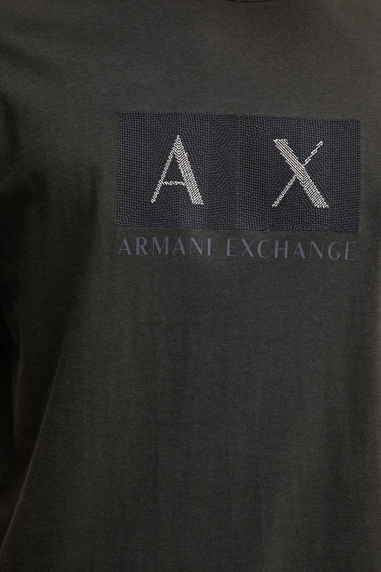 Armani Exchange t-shirt bawełniany XM001463.AF10356 brązowy