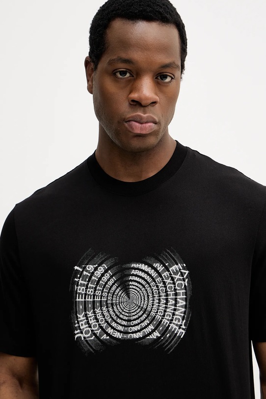Armani Exchange t-shirt bawełniany czarny XM001469.AF12308