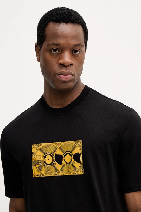 Armani Exchange t-shirt bawełniany czarny XM001469.AF12308