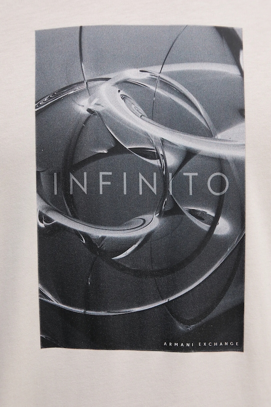 Armani Exchange t-shirt bawełniany XM001470.AF10362 beżowy