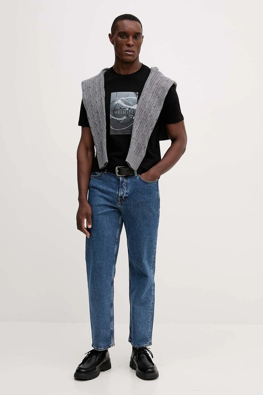 Хлопковая футболка Armani Exchange XM001470.AF10362 чёрный AW25