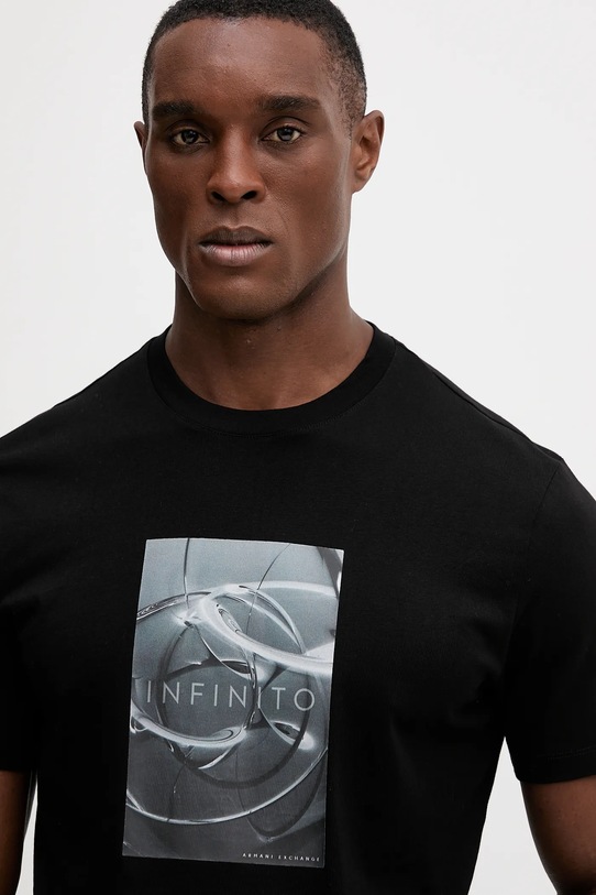 Хлопковая футболка Armani Exchange чёрный XM001470.AF10362