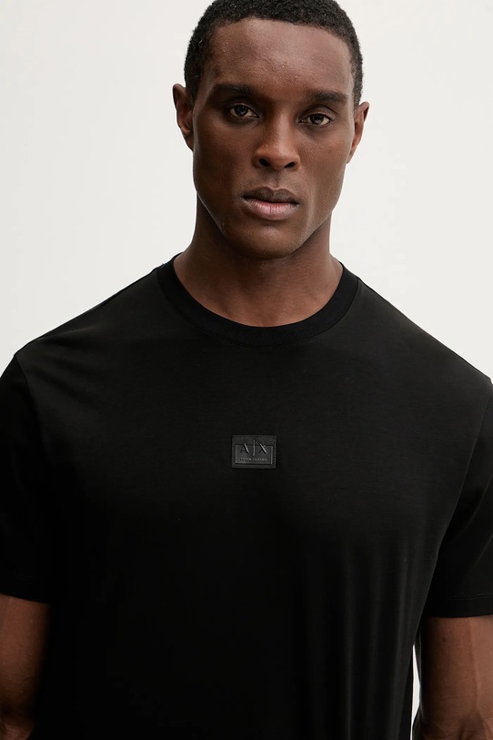Armani Exchange t-shirt bawełniany czarny XM001479.AF10364