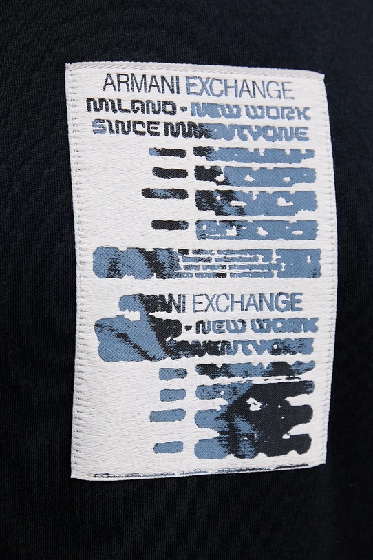 Armani Exchange t-shirt bawełniany XM001907.AF10362 granatowy