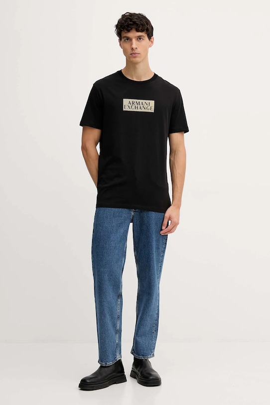 Armani Exchange t-shirt bawełniany XM001911.AF10356 czarny AW25