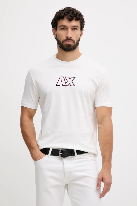 Armani Exchange t-shirt bawełniany regular biały XM001912.AF10362