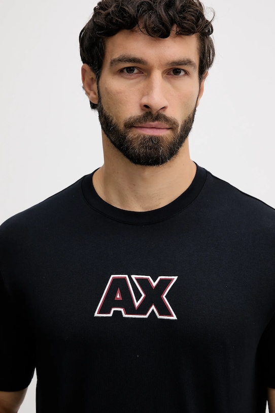 Armani Exchange t-shirt bawełniany granatowy XM001912.AF10362
