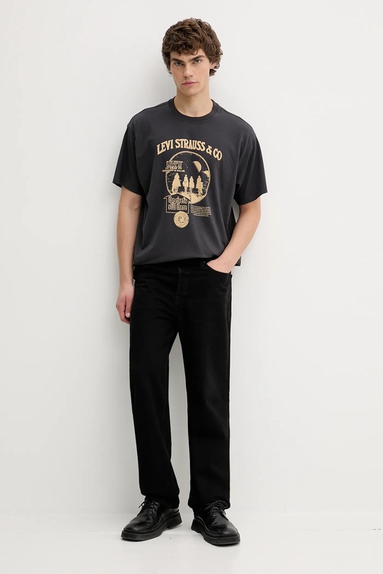 Levi's t-shirt bawełniany 87373.0257 szary AW25