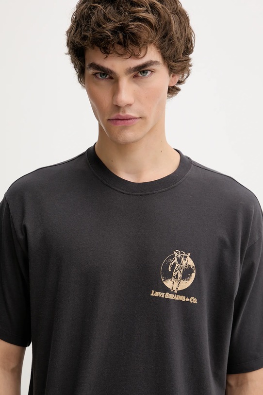 Levi's t-shirt bawełniany szary 87373.0362