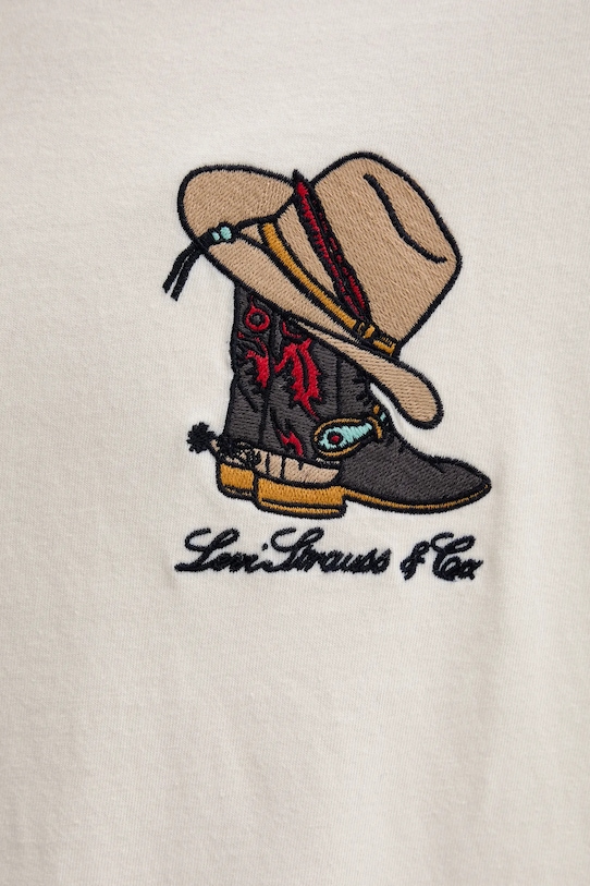 Levi's tricou din bumbac 87373.0372 bej