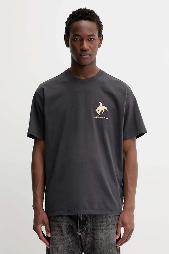 Odzież Levi's t-shirt bawełniany 87373.0373 szary