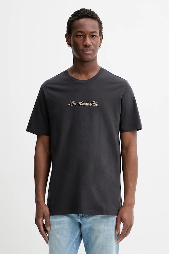 Levi's t-shirt bawełniany nadruk szary 22491.1795