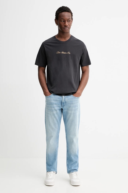 Levi's t-shirt bawełniany 22491.1795 szary AW25