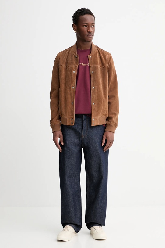 Levi's t-shirt bawełniany 22491.1794 bordowy AW25