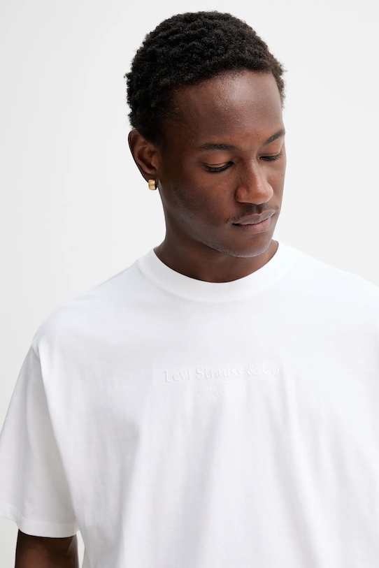 Levi's t-shirt bawełniany beżowy 87373.0363