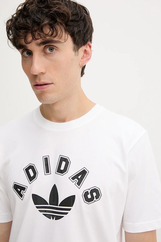 Pamučna majica adidas Originals Trefoil bijela JV7752