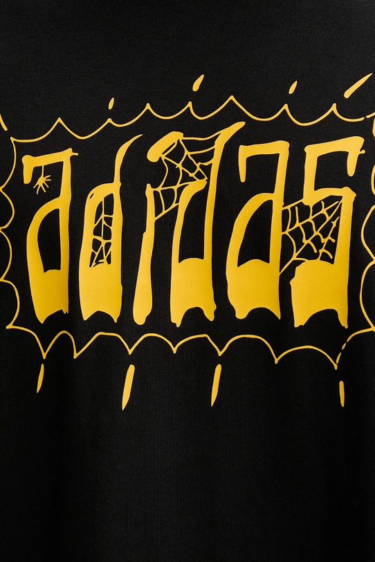 adidas Originals t-shirt bawełniany Distressed Oversized Te JW0208 czarny